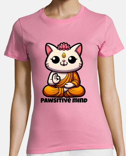 Playera Pawsitive mind Cat yoga