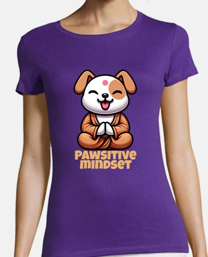 Playera Pawsitive mindset Dog yoga
