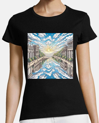 Tee-shirt paysage surréaliste surréalisme