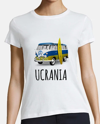 Playera paz en ucrania, no guerra, furgoneta de por vida,