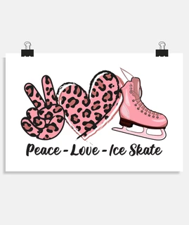 paz amor patinaje sobre hielo patinaje
