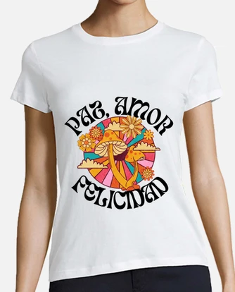 Playera paz amor y felicidad camisetas laTostadora M xico