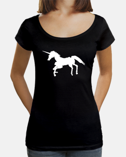 PC38 camiseta de corte largo mujer unicorn