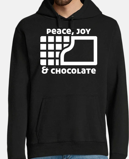 Hoodie peace joy amp chocolate (dark)