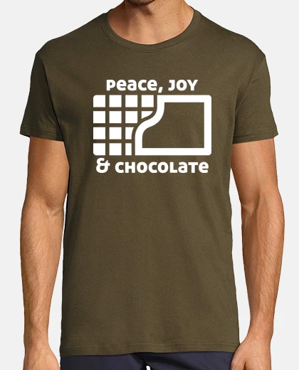 T-shirt Peace, joy and chocolate