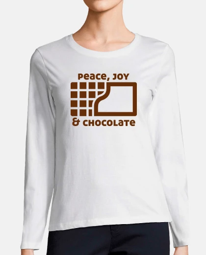 T-shirt Peace, joy and chocolate