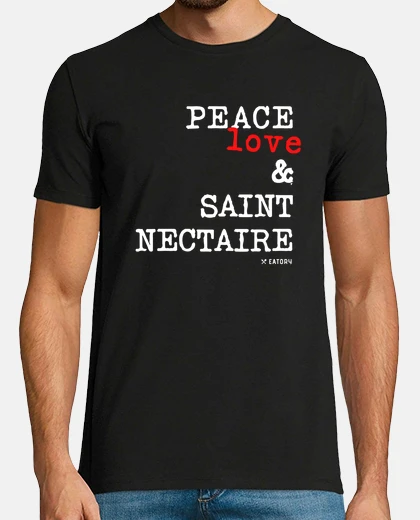 T-shirt peace love and saint nectaire