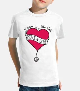 PEACE & LOVE-Red (Texto)