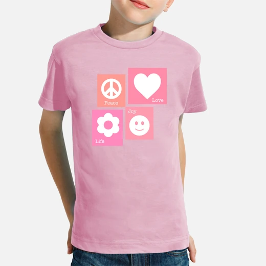 peace love life joy pink