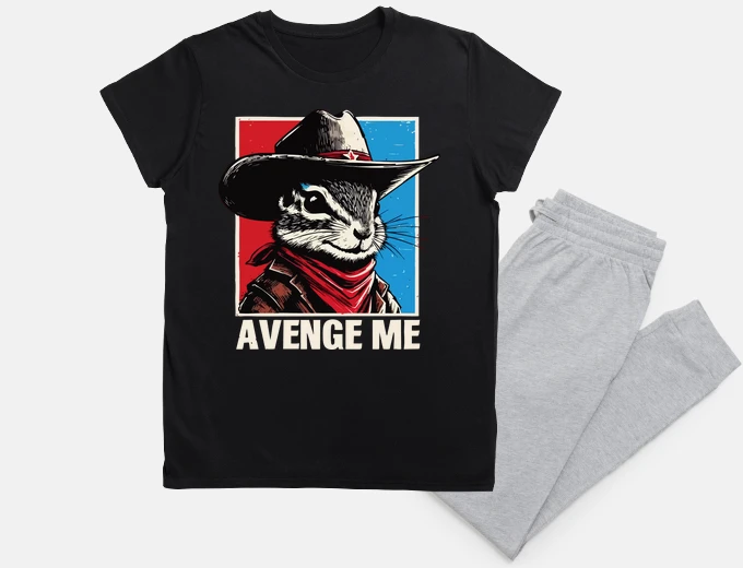 Pyjama Peanut The Squirrel Avenge Me Retro