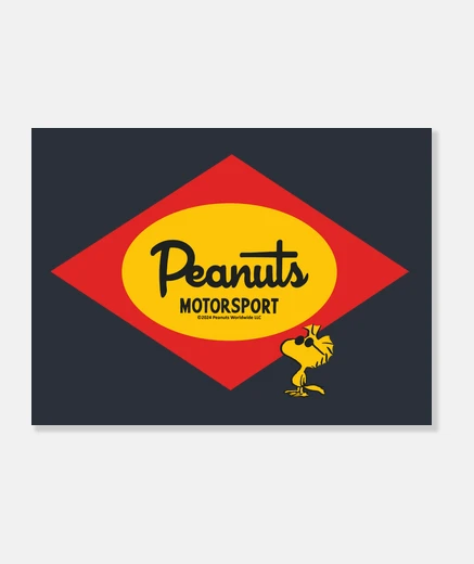Tableau Peanuts Motorsports Woodstock