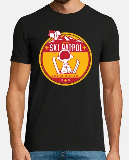 T-shirt Peanuts Ski patrol