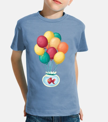 Ropa peces de colores acuario globos cielo