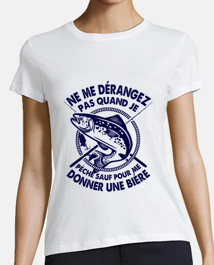 Tee-shirt Pêche à la truite cadeau pour pêcheur