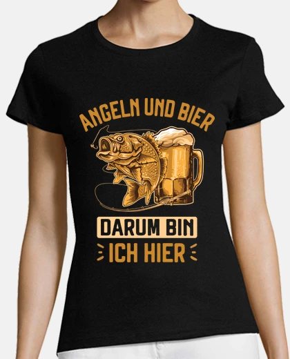 Tee-shirt pêche aux anges et à la bière