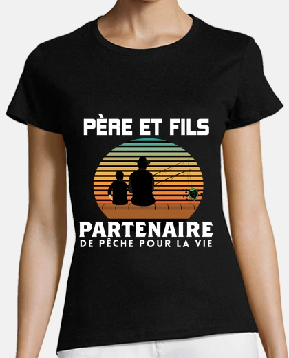 Tee-shirt Pêche Père et Fils Pêcheur Pecheur Pech