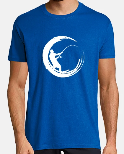Tee-shirt pêcheur pêcheur canne à pêche