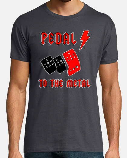 T-shirt pedale per il metallo