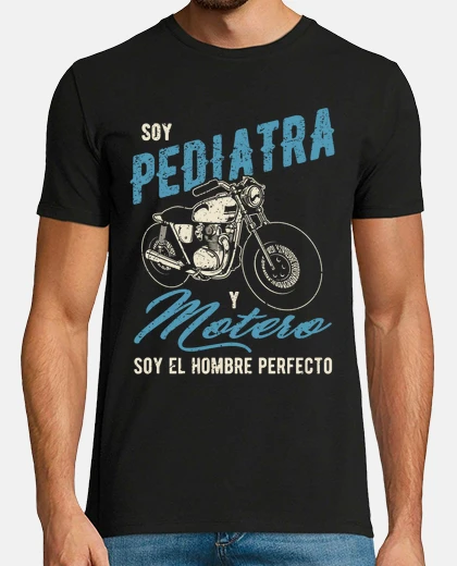 Camiseta pediatra y motero