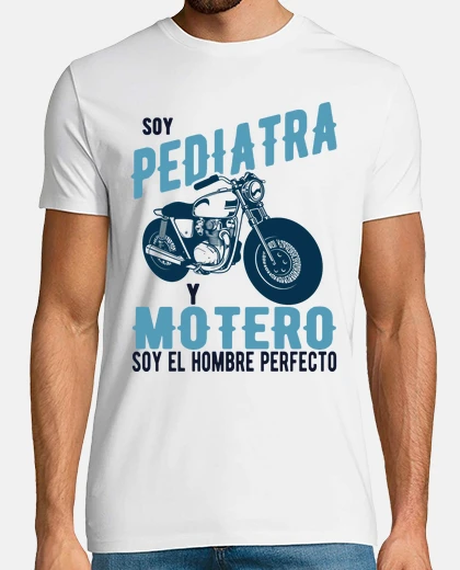 Camiseta pediatra y motero