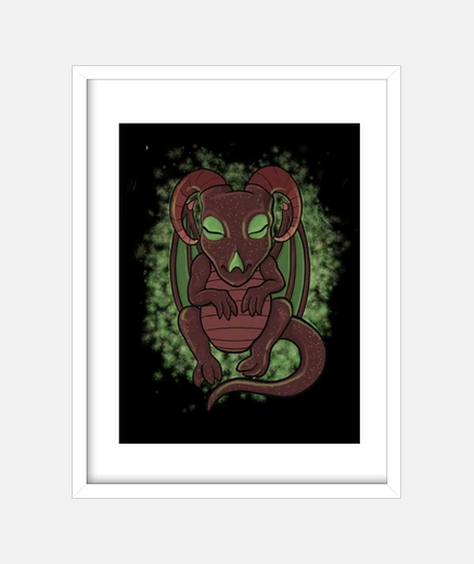 Cadre peinture de l&#39;enfer babydragons