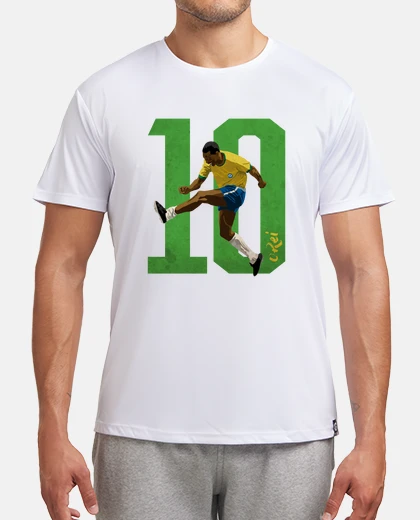 T-shirt pelé, uomo sportivo