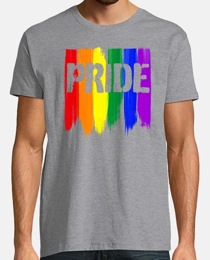T-shirt pennellate di orgoglio lgbtq