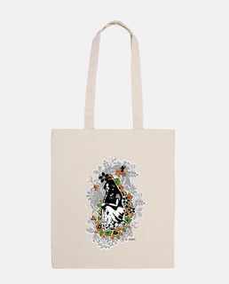 Pensadora V001 White background bolsa de tela