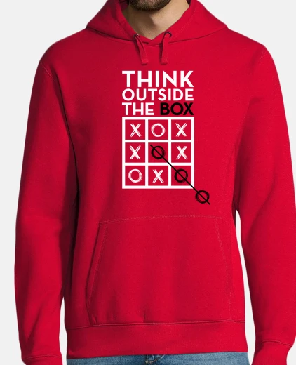 Sudadera pensar fuera de la caja w / b