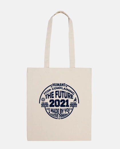 Sac pensée positive bleue