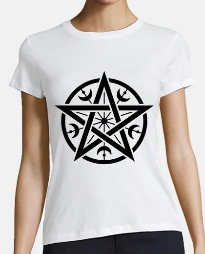 Tee-shirt pentacle symbole de bonne chance
