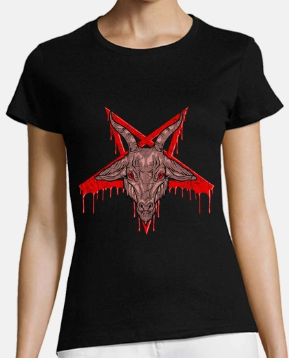 Tee-shirt pentagramme satanique démon satan diable halloween horreur