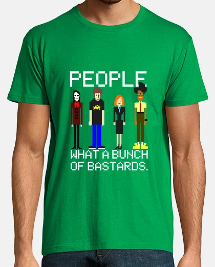 T-shirt people what mucchio di bastardi - affollano