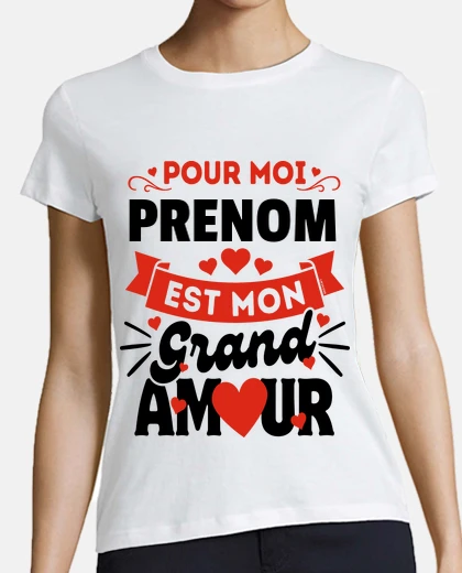 T-shirt per me un grande amore - personalizzabi