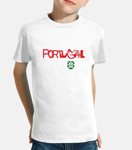 Abbigliamento per tugal t-t-shirt testo scudo colore