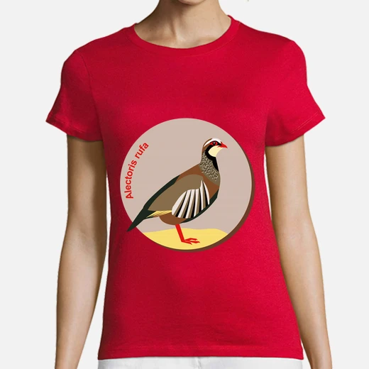 Camiseta perdiz roja alectoris rufa laTostadora