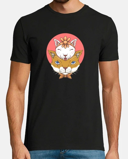 Tee-shirt père chat and enfant