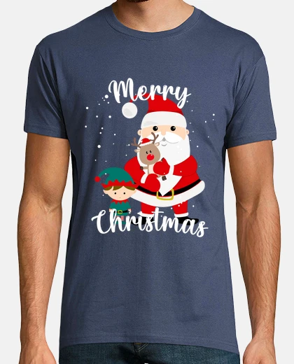 Tee-shirt père noël, elfi et mini rudolph