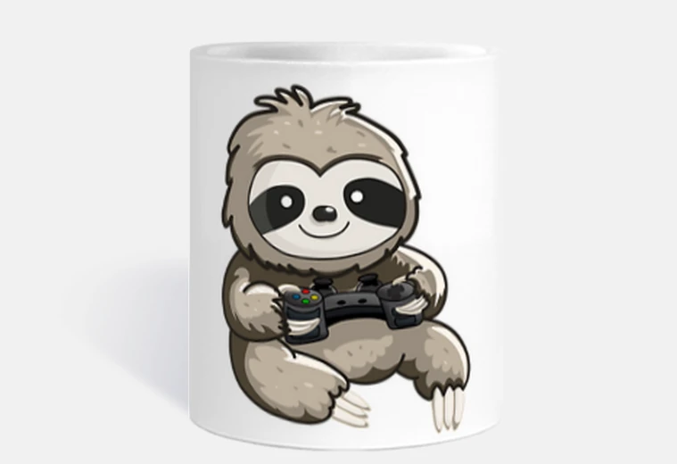 Taza Perezoso Gamer
