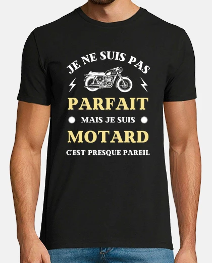 T-shirt perfetto motociclista umorismo moto uom