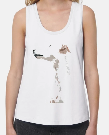 PerfilDeGalgo-Camiseta TLargaBlanco