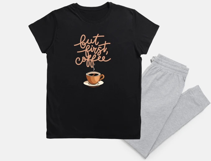 Pijama pero primero cafe humor