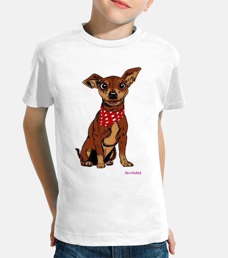 Ropa perrete, Niño, manga corta, blanco