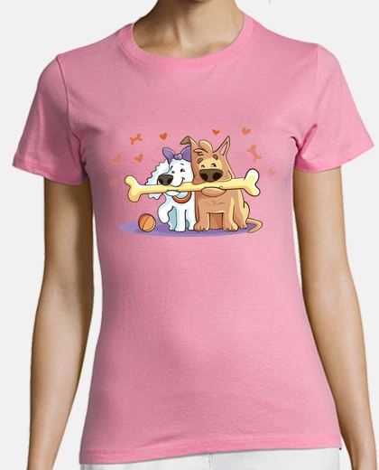 Playera Perritos con hueso