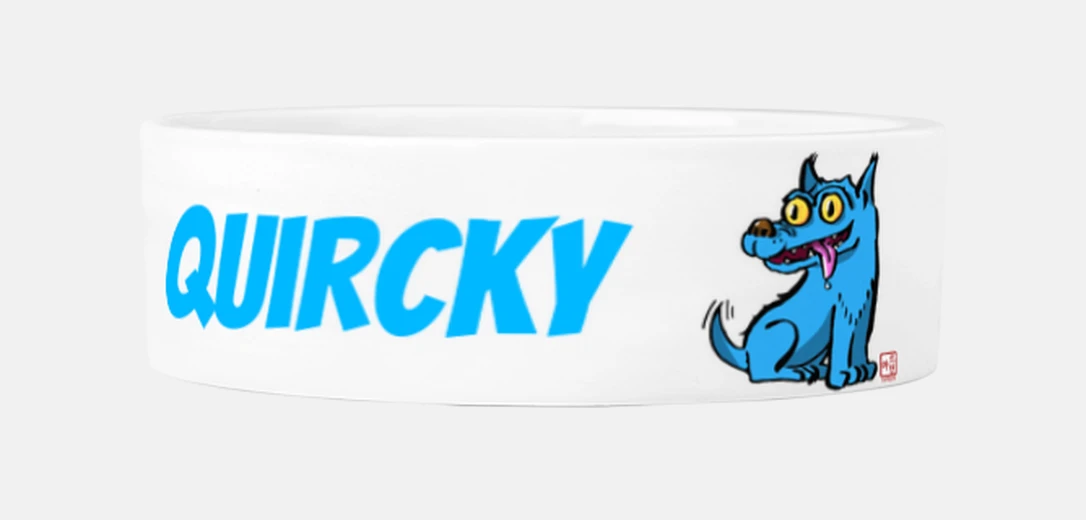 Mascotas Perro Azul comedero cerámica mascota