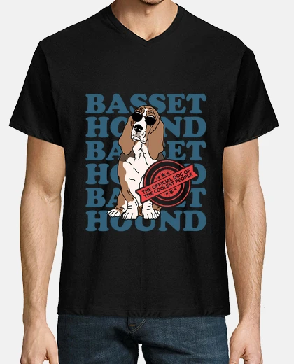 Camiseta perro basset hound de los más cool