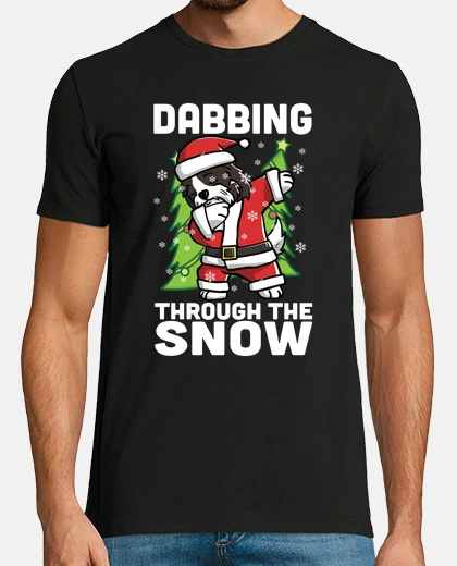 Camiseta Perro Bichón Habanero Dab Navidad