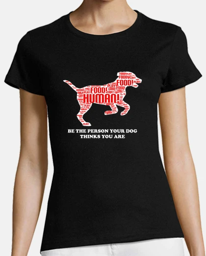 Playera Perro Blanco Español