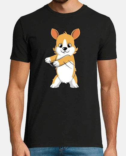 Camiseta Perro Corgi Baile Hilo Dental