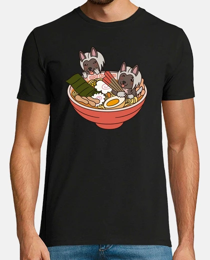 Camiseta Perro Crestado Chino Ramen